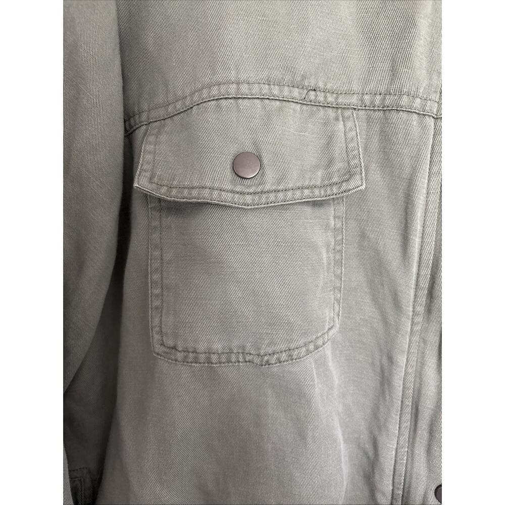 Rails Collins Utility Sage Green Lightweight Jacket Button Zip Size M - Picture 4 of 6
